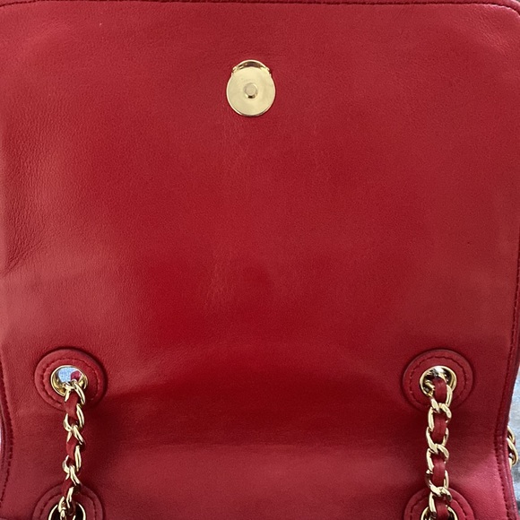 Tory Burch Red leather bag with gold chain - Picture 5 of 8